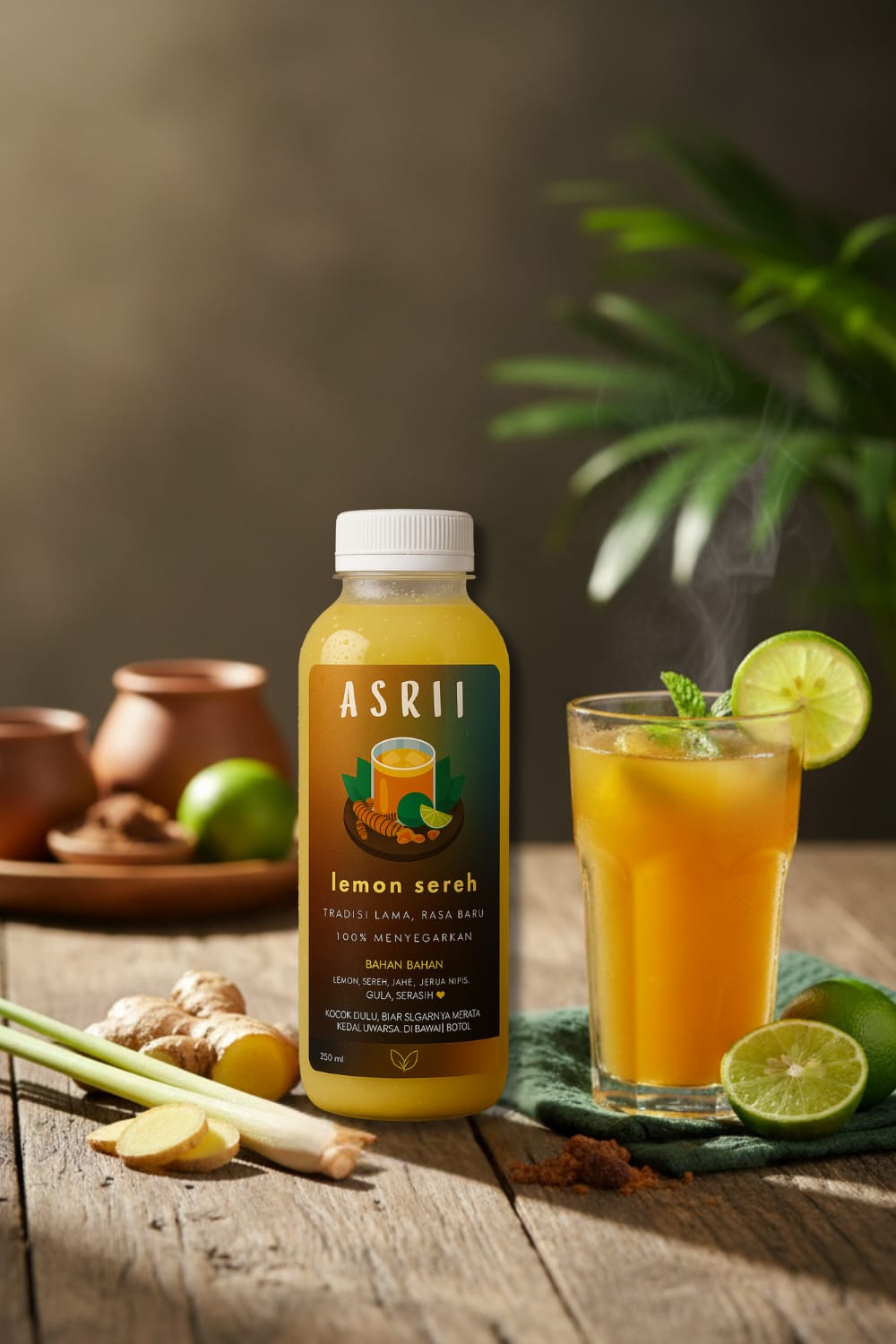 Jamu Lemon Sereh Siap Minum 250 ML